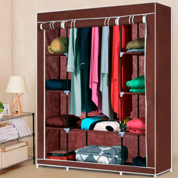 Портативна тканинна шафа органайзер Storage Wardrobe на 2 секції YAKOV-80188130 фото